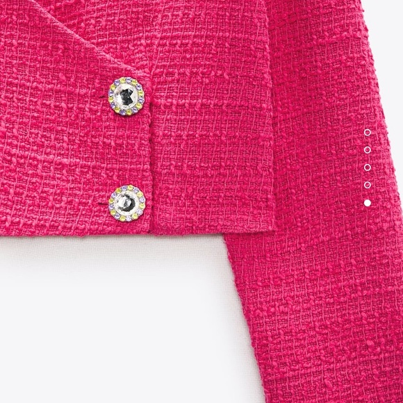 Zara Tweed Crop Jacket - Picture 3 of 8